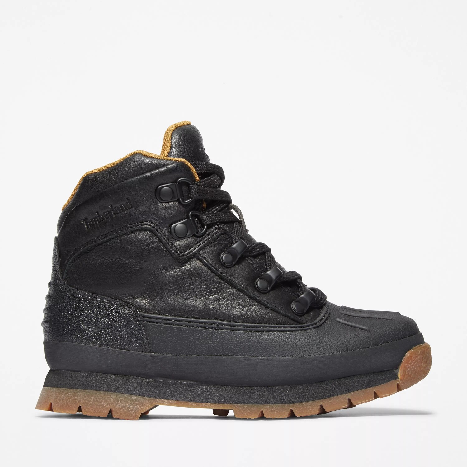 

Юниорские европейские туристические ботинки Timberland, цвет Black Full-Grain