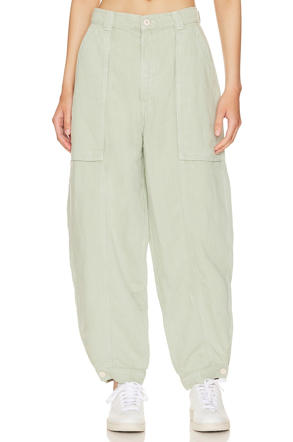 

Топ MOTHER The Patch Pocket Chute Flood, цвет Cameo Green