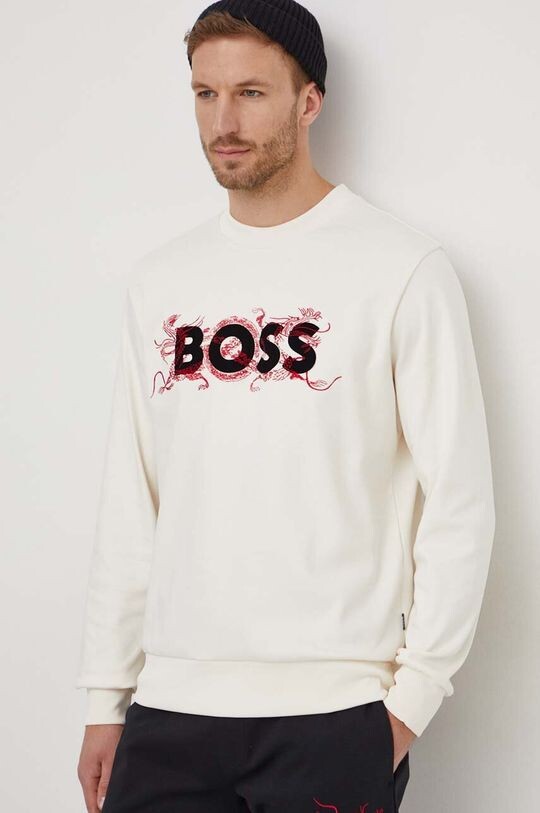 

Толстовка BOSS из хлопка Boss, бежевый