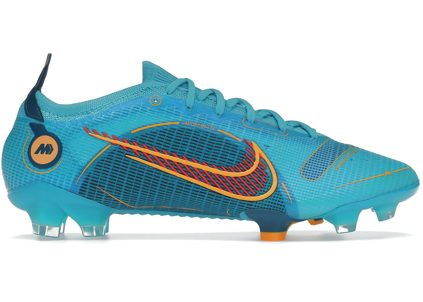 

Бутсы Nike Mercurial Vapor 14 Elite FG, голубой / красный / оранжевый