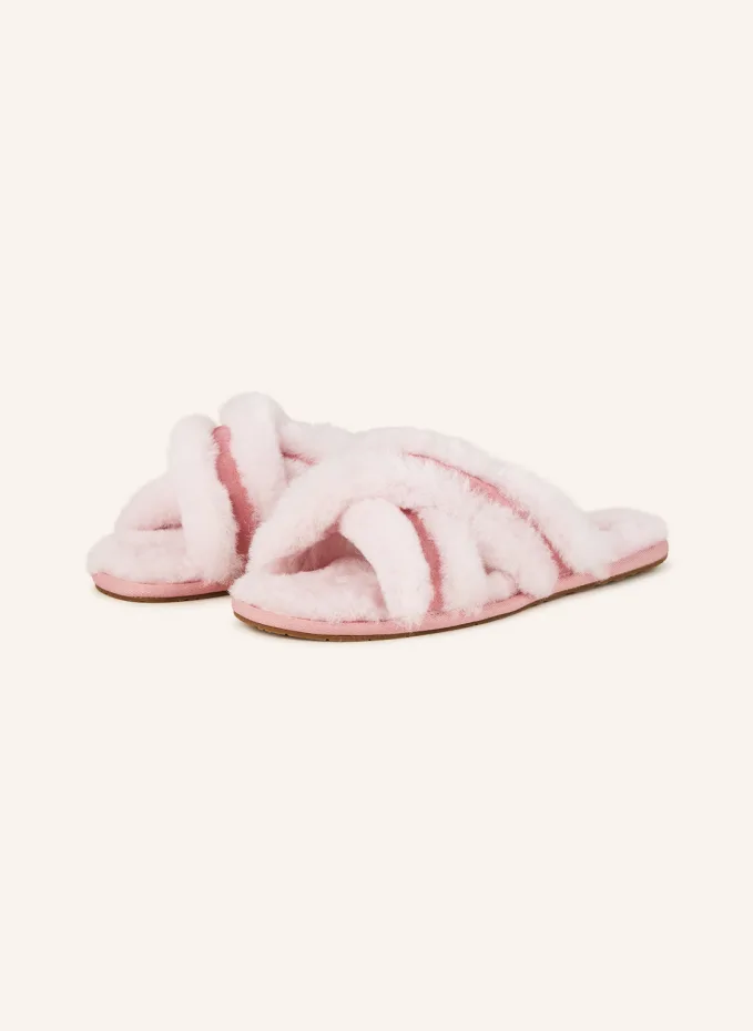 

Тапочки scuffita из кожи ягненка Ugg, розовый