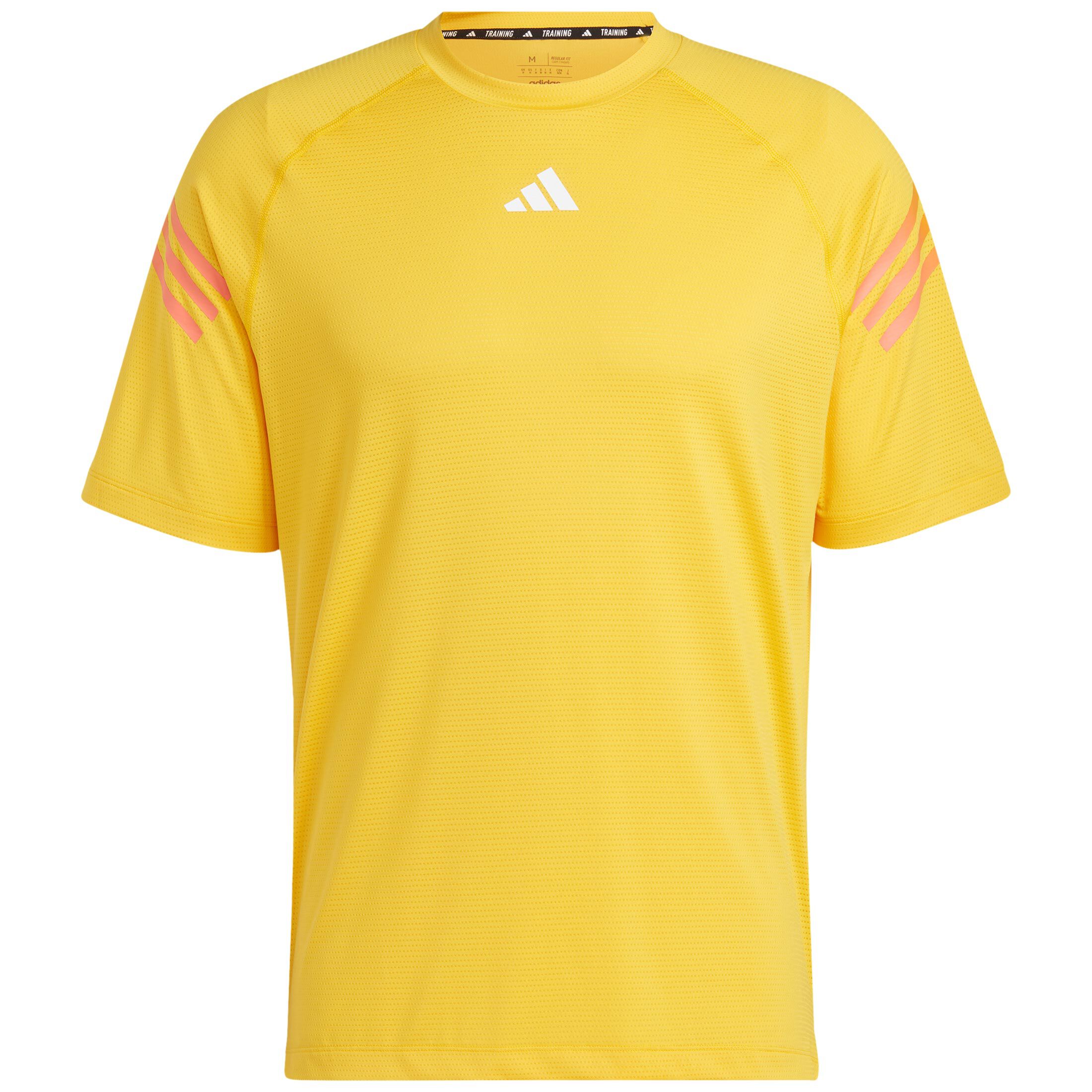 

Рубашка adidas Performance Trainingsshirt Train Icons 3 Streifen, желтый