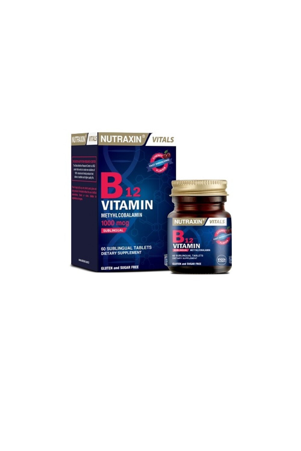 

Nutraxin Витамин B12 1000 мкг 60 капсул
