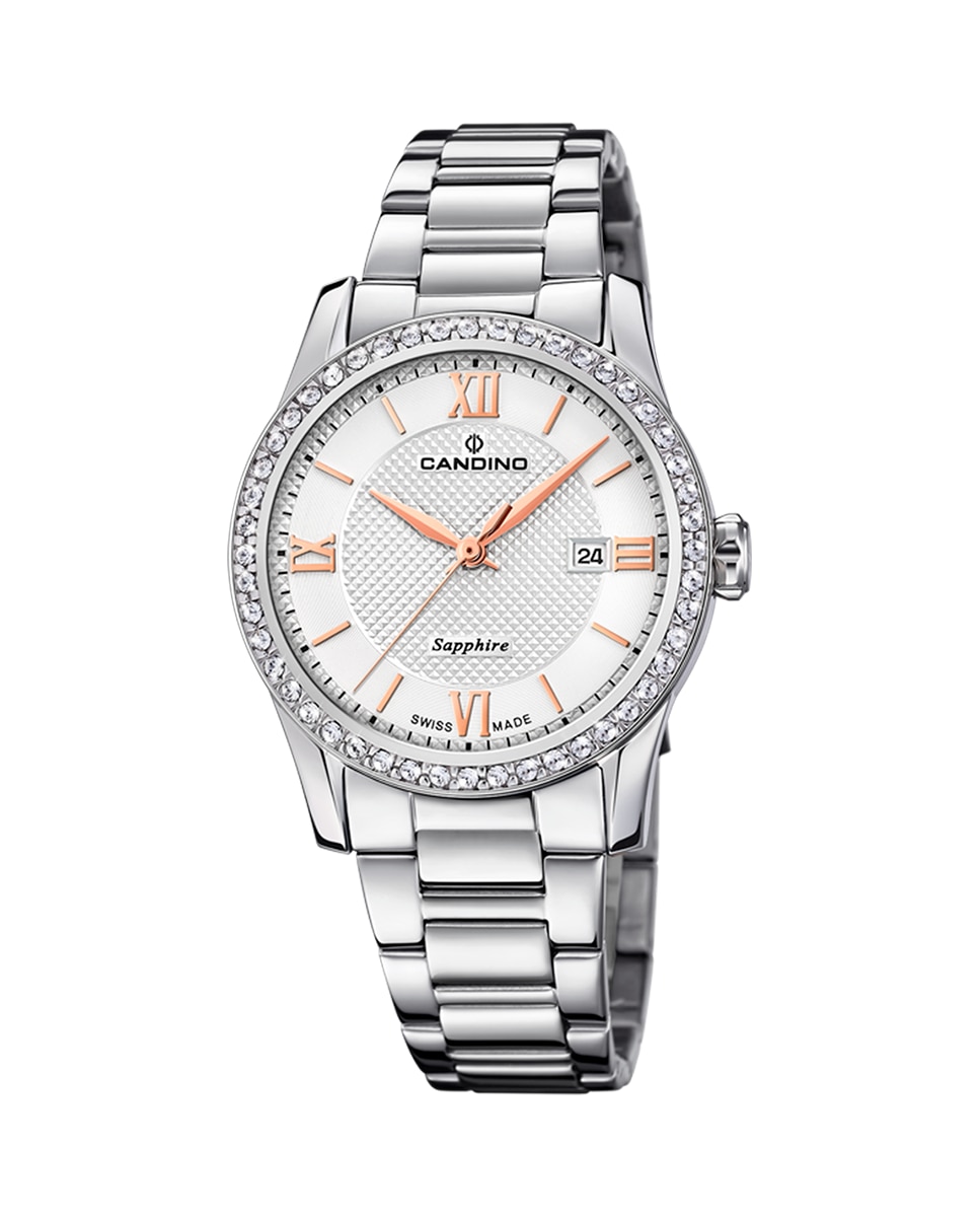 C4740/1 Женские часы Newness со стальным и серебряным циферблатом Candino, серебро наручные часы candino c4696 1