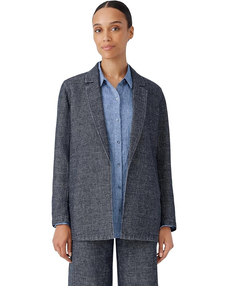 

Блейзер Eileen Fisher Long, цвет Denim