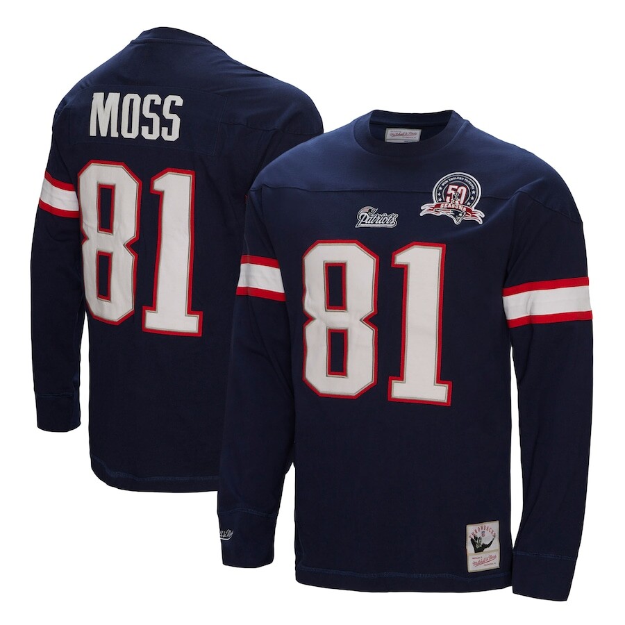 

Футболка с именем и номером Mitchell & Ness New England Patriots, нави
