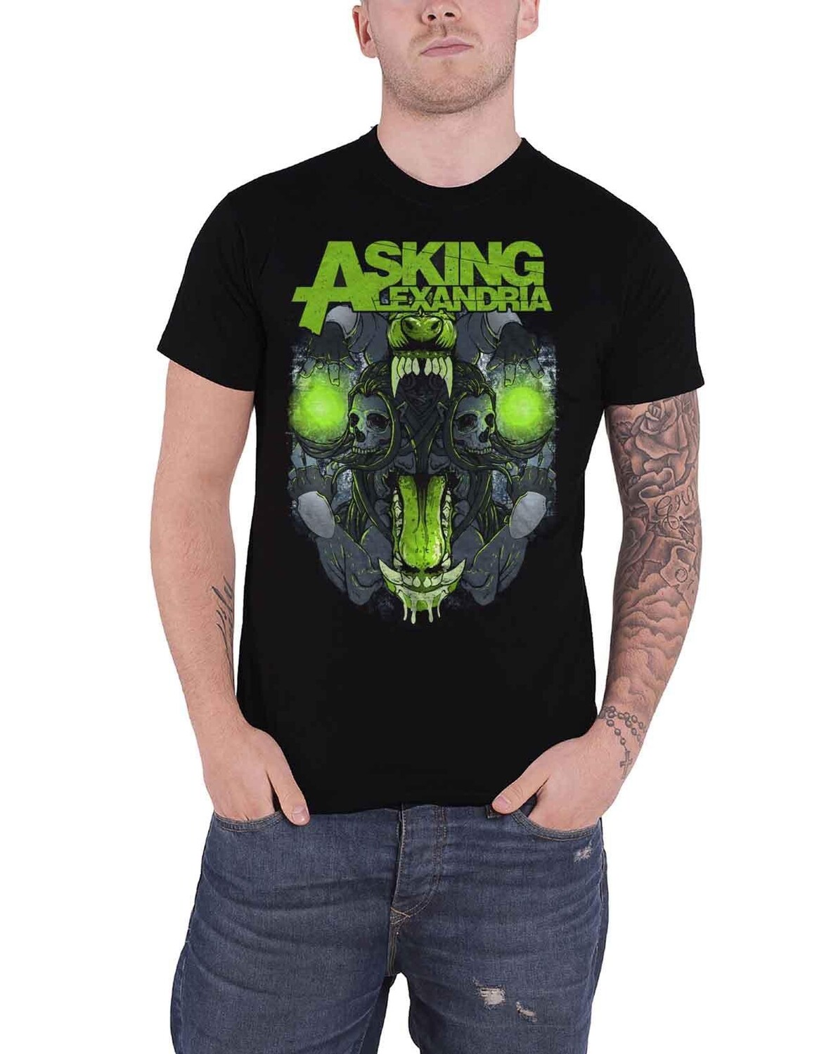 Футболка с зубами Asking Alexandria, черный пазл картонный 39 5х28 см музыка asking alexandria 18447