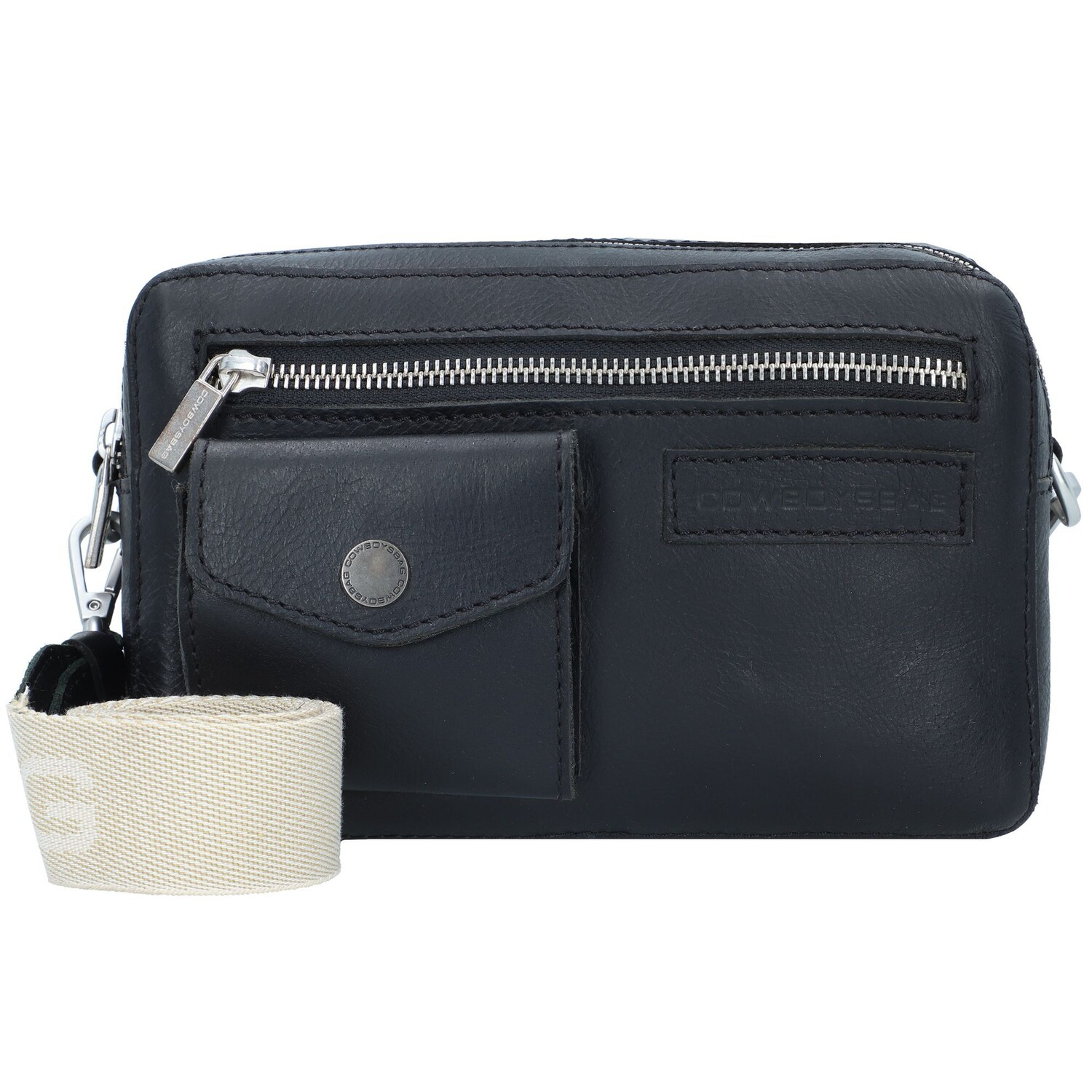 

Сумка через плечо Cowboysbag Franklin Umhängetasche Leder 22 см, черный