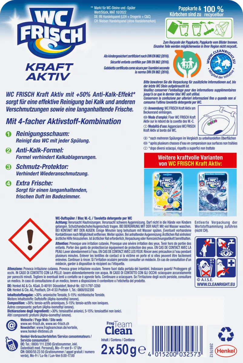 

Туалетные камни Kraft Aktiv Hawaii 2 шт. WC-Frisch