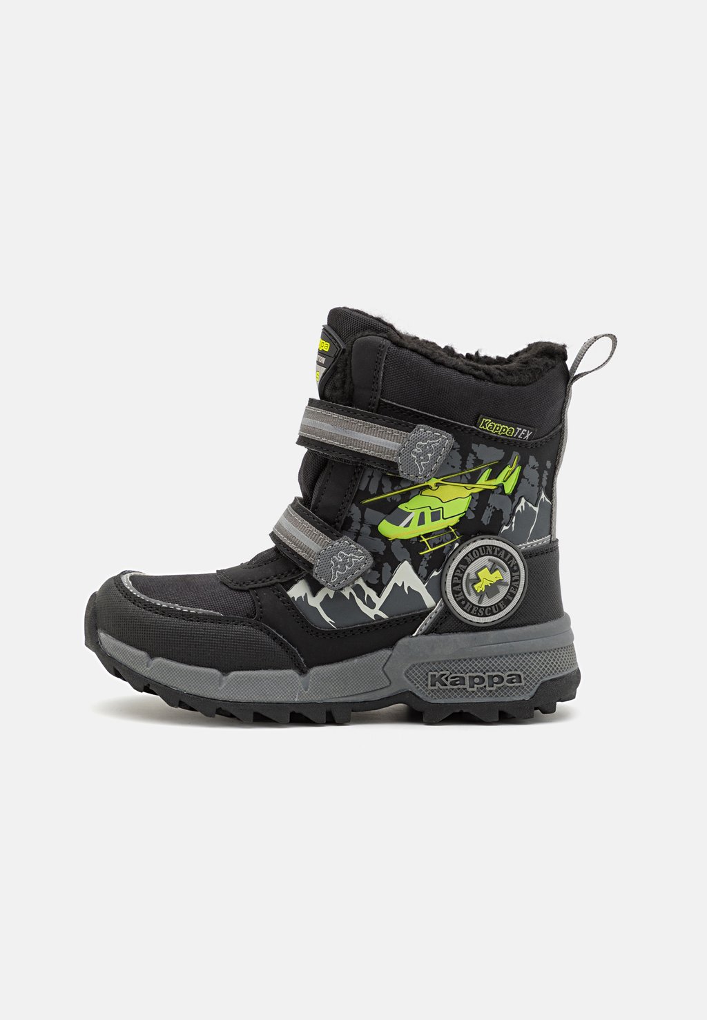 Зимние ботинки Mountres Tex Unisex Kappa, цвет black/lime самокат black aqua stunt scooter 2 black lime