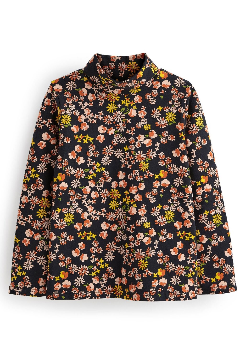 

Футболка с длинным рукавом High Neck Next, цвет black floral