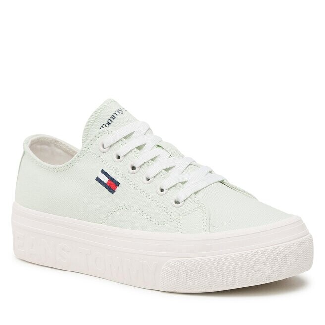 

Кроссовки Tommy Jeans Flatform, зеленый