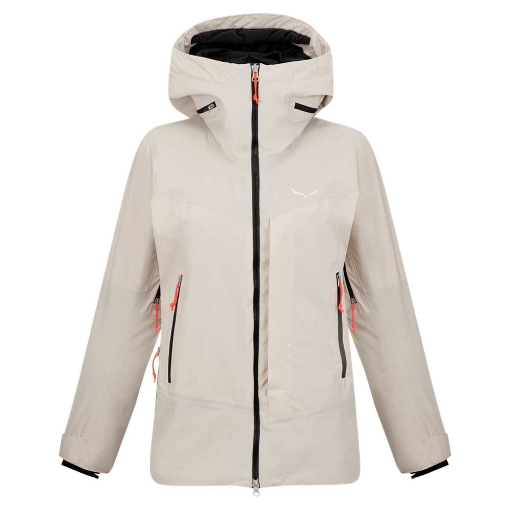 Куртка Salewa Sella 2-Layer Powertex Tirolwool Responsive Full Zip Rain, бежевый