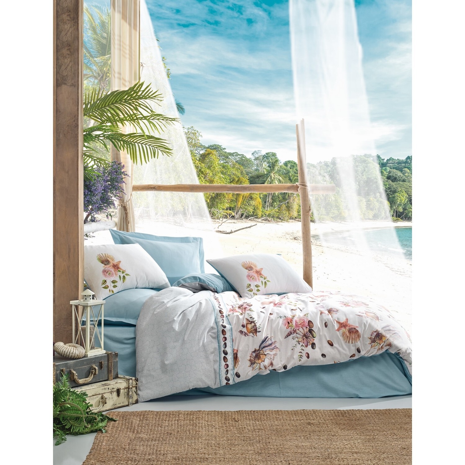 

Комплект постельного белья Cotton Box Maritime - Pebbly Blue