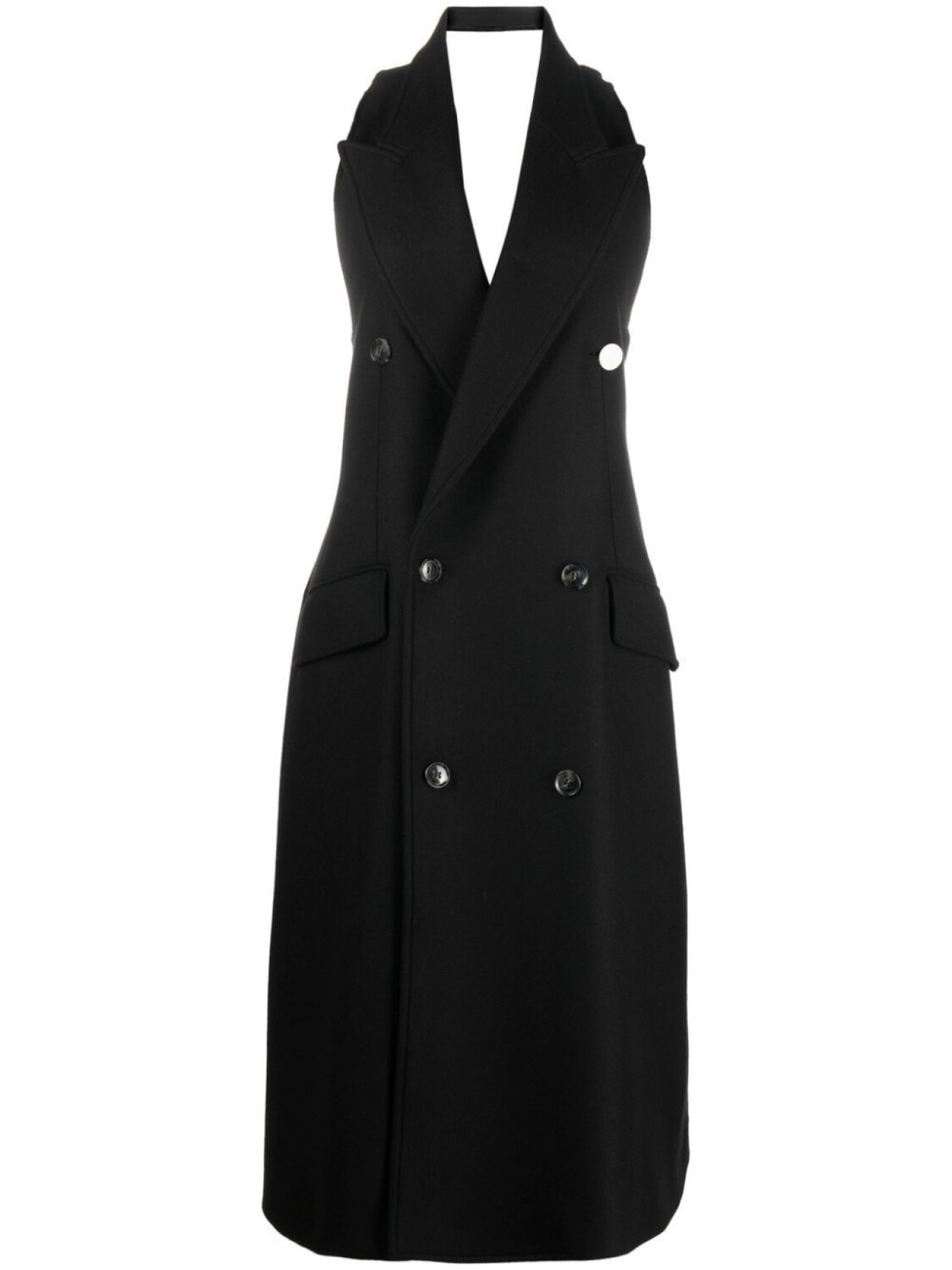 

MM6 Maison Margiela пальто строгого кроя, черный