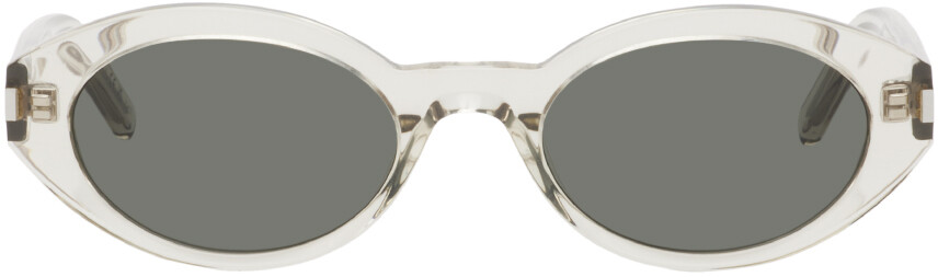 

Бежевые солнцезащитные очки SL 567 Saint Laurent, цвет Beige/Beige/Gray