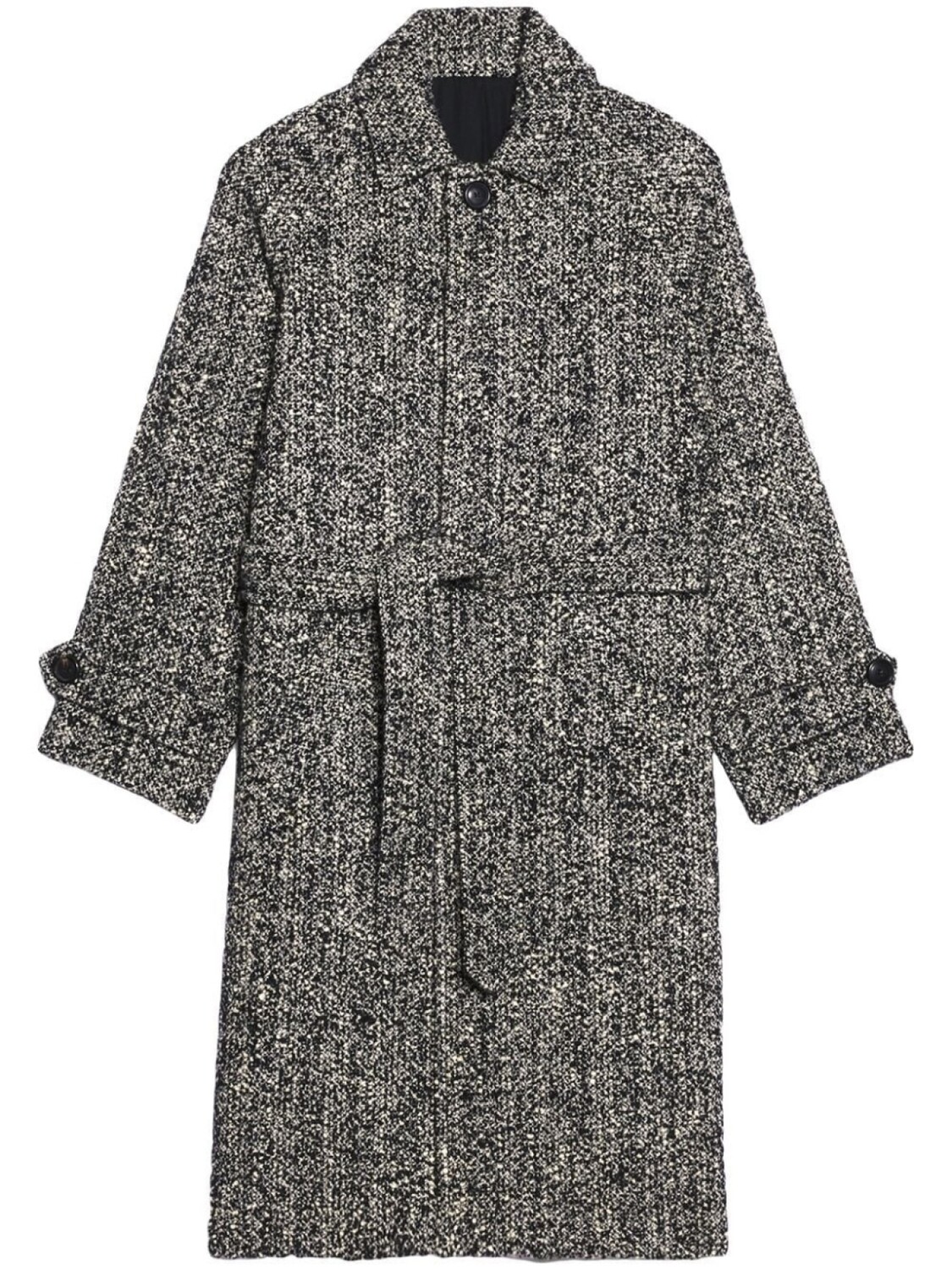 

AMI Paris пальто с поясом, черный