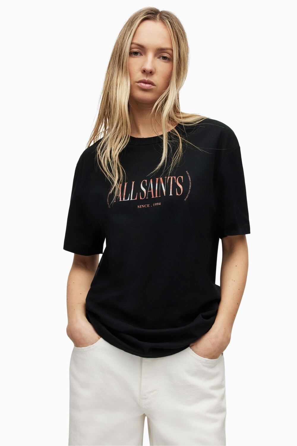 

AllSaints Rila футболка бойфренда All Saints, черный