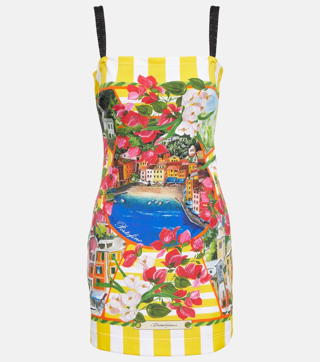 

Мини-платье Portofino с принтом DOLCE&GABBANA, разноцветный