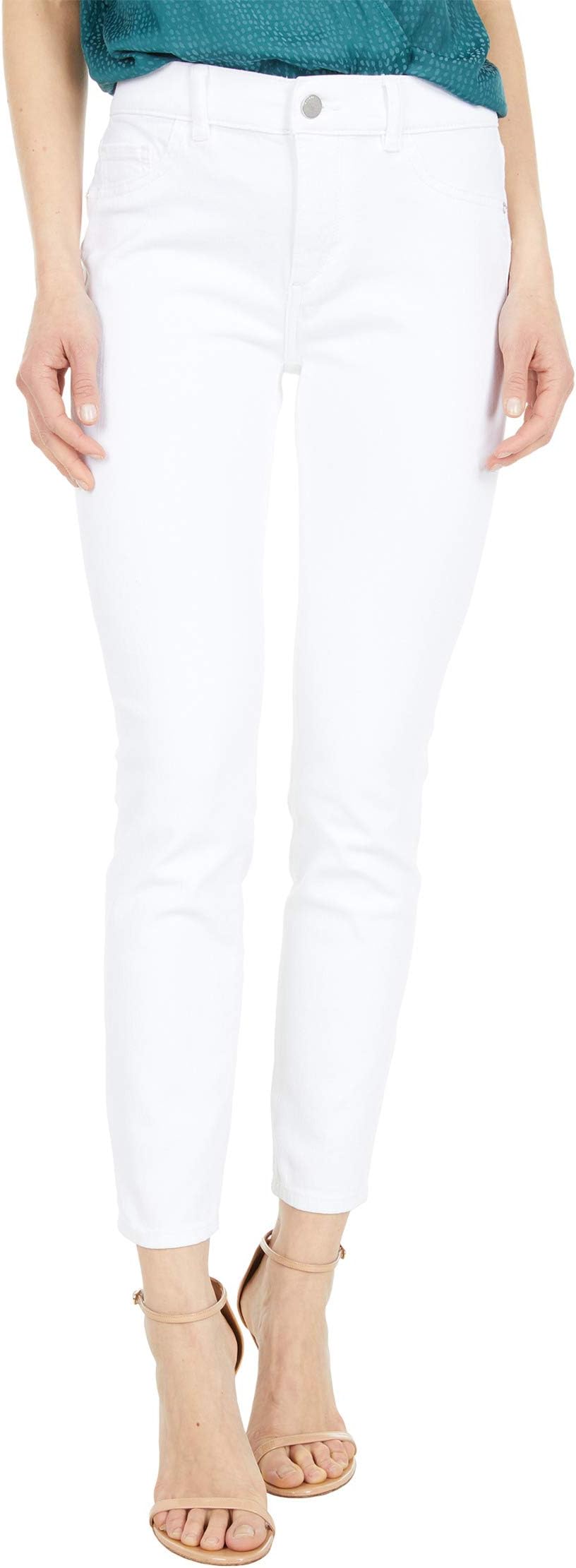 

Джинсы Florence Skinny Mid-Rise Instasculpt Ankle in Milk DL1961, цвет Milk