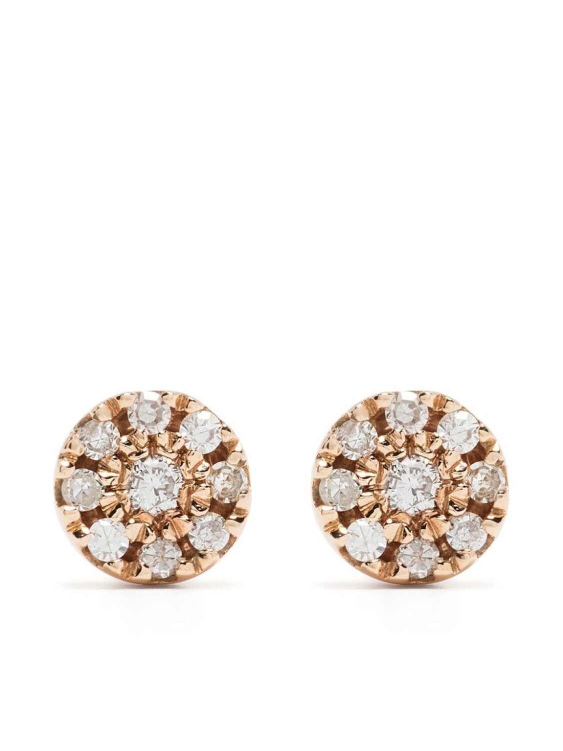 

Серьги Target из розового золота с бриллиантами Djula, розовый