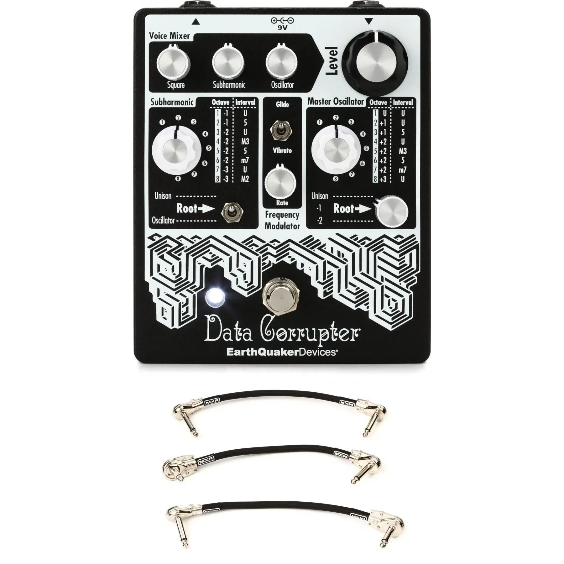 

Гармонизирующая педаль EarthQuaker Devices Data Corrupter с 3 патч-кабелями