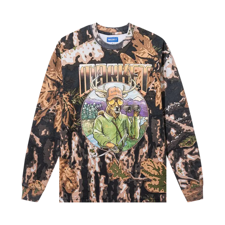 

Футболка Market Big Buck Hunter Long-Sleeve 'Camo', разноцветный