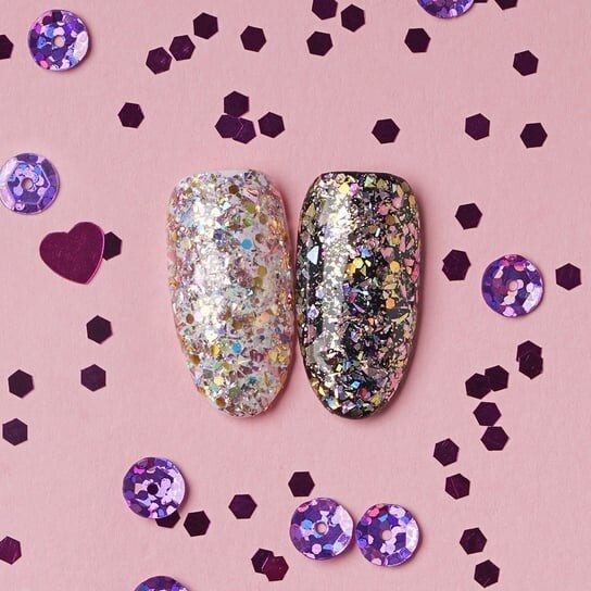 

Блестки для ногтей №507 Pink Gold Glitter, 1,3 г Hi Hybrid, Glam