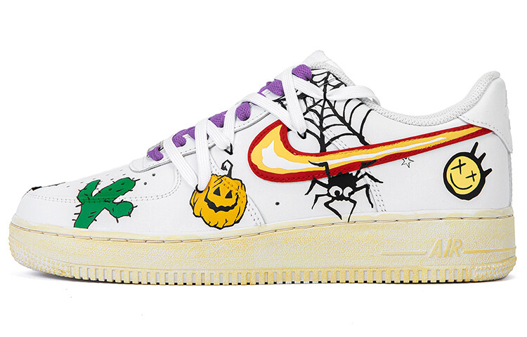 

Кроссовки для скейтбординга Air Force 1 женские, низкие, белые Nike