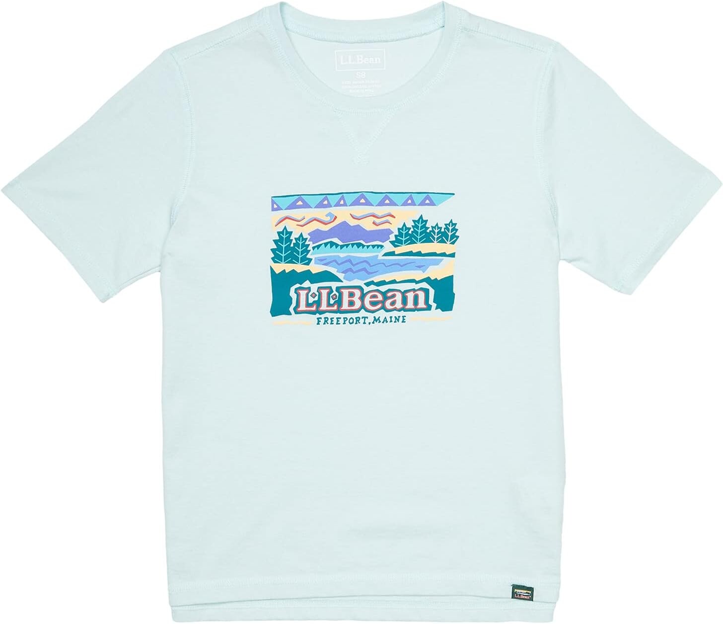 

Футболка L.L.Bean Organic Short Sleeve Tee, цвет Blue Haze Logo