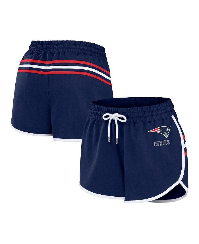 

Женские темно-синие шорты New England Patriots с подолом WEAR by Erin Andrews, синий