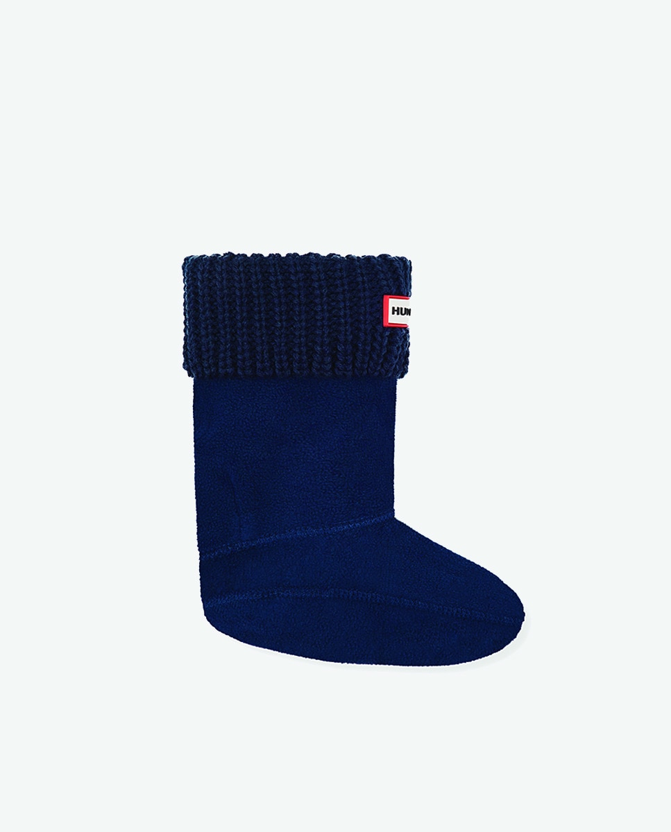 Детские носки темно-синего цвета с удобной трикотажной складной манжетой и логотипом Hunter, темно-синий брелок minecraft origina craftsta