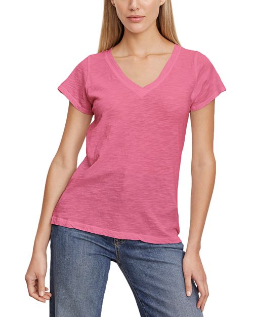 Хлопковая футболка Jilian Velvet by Graham & Spencer, цвет Pink