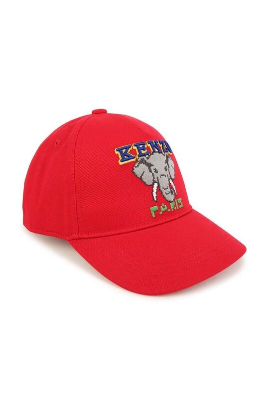 

Детская шапка Kenzo Kids с хлопковым козырьком Kenzo kids, красный