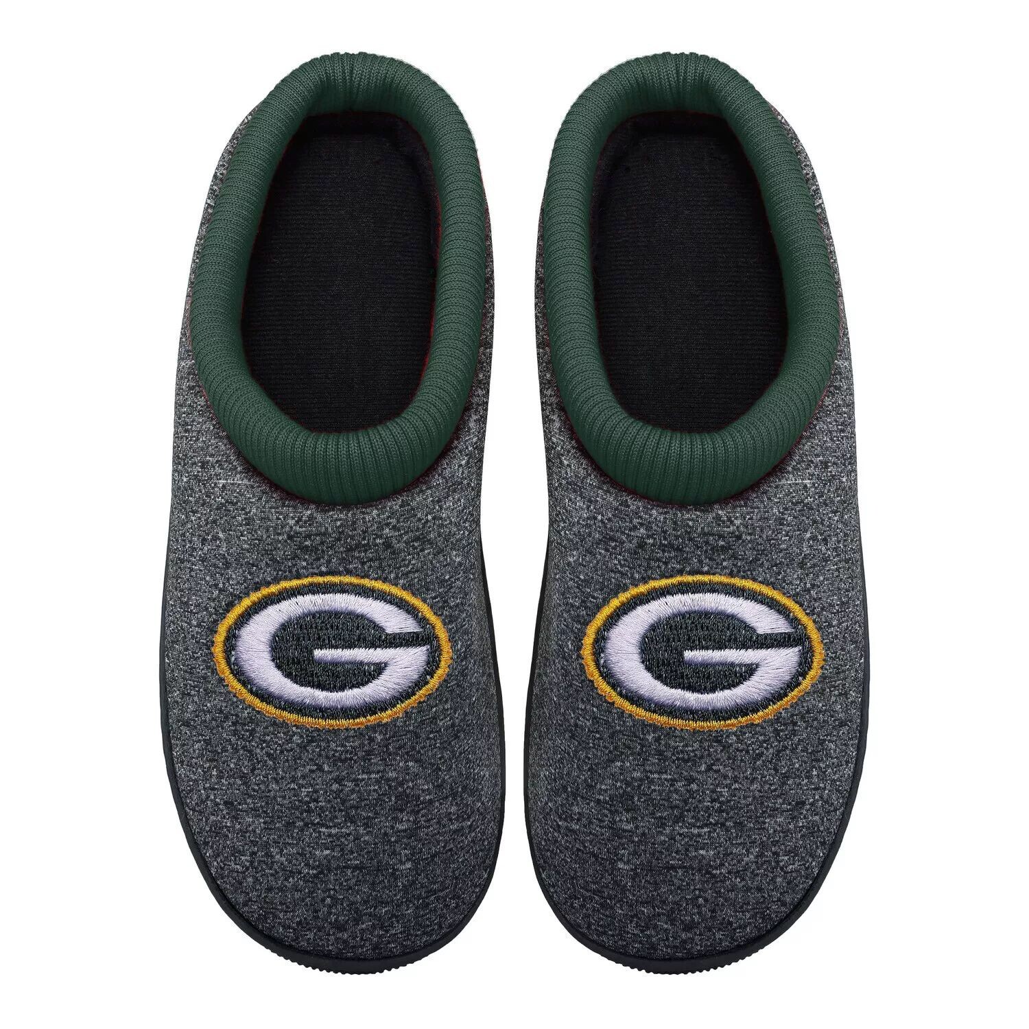 

Мужские тапочки FOCO Green Bay Packers Team Cup на подошве