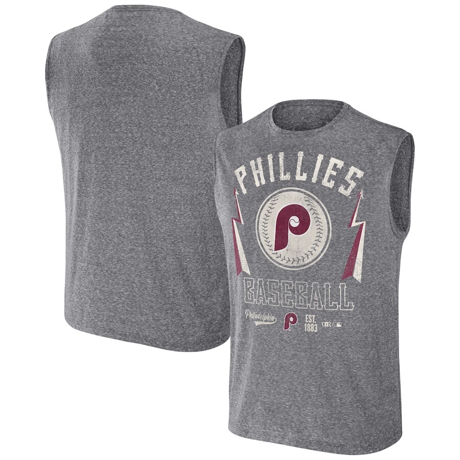 

Майка Darius Rucker Collection by Fanatics Philadelphia Phillies, угольный