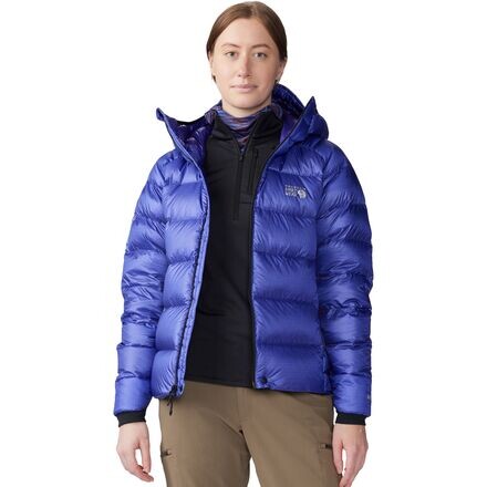 

Пуховик Phantom Alpine с капюшоном женский Mountain Hardwear, цвет Klein Blue