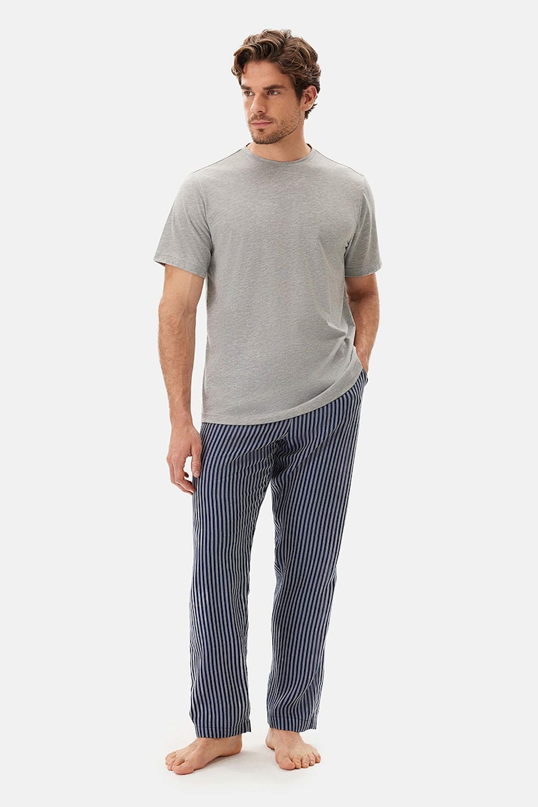 Полосатые пижамные штаны Dagi, серый