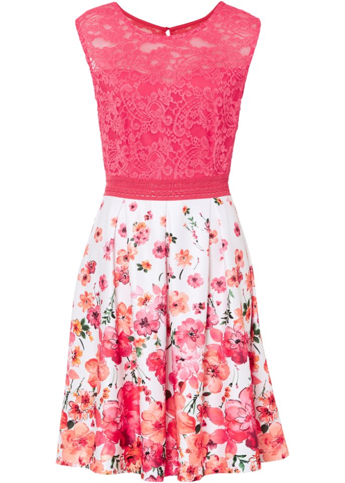 Платье с кружевом Bodyflirt Boutique, розовый комбинезон с кружевом bodyflirt boutique синий