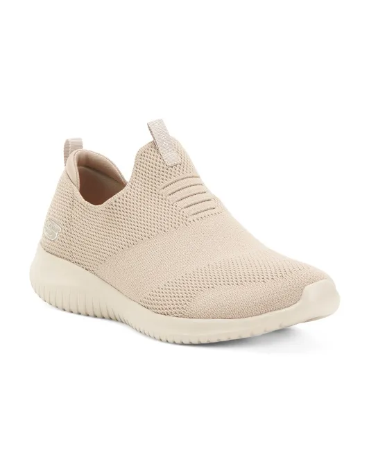 

Кроссовки без шнуровки Ultra Flex Skechers, серо-коричневый