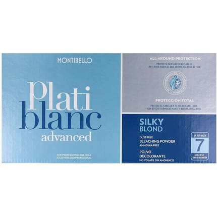 цена Plati Blanc Advanced Silky Blond обесцвечивающая пудра без пыли 500 г, Montibello