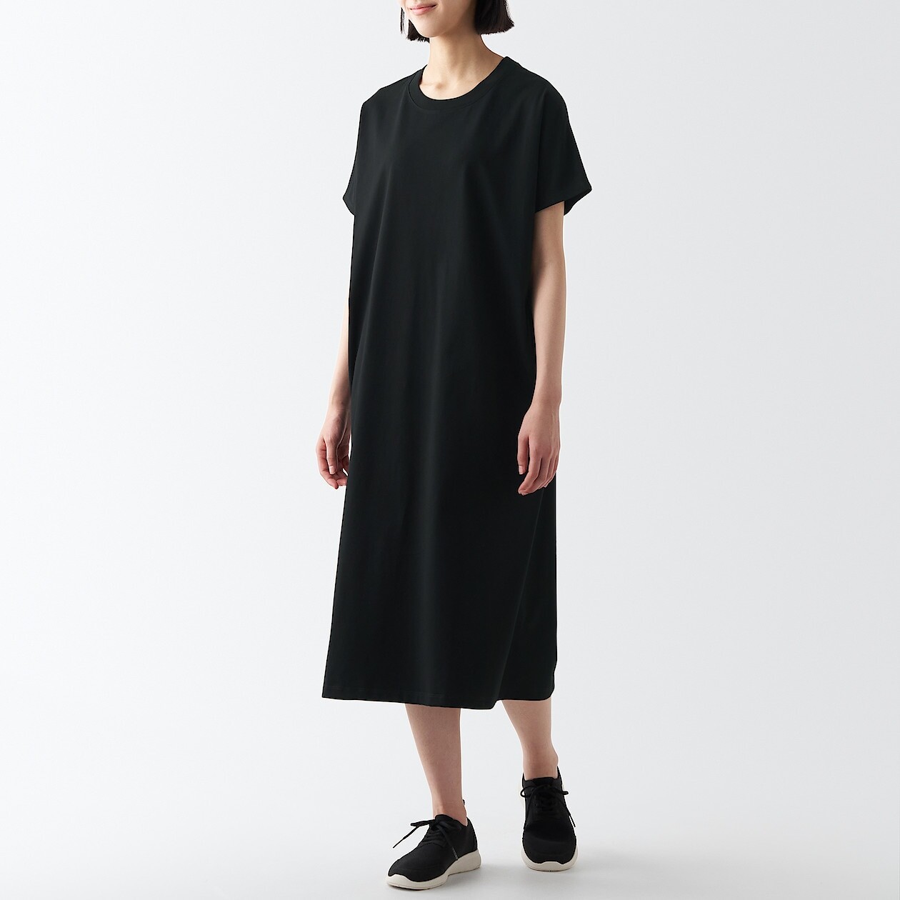 

Крутое платье с УФ-разрезом MUJI, черный