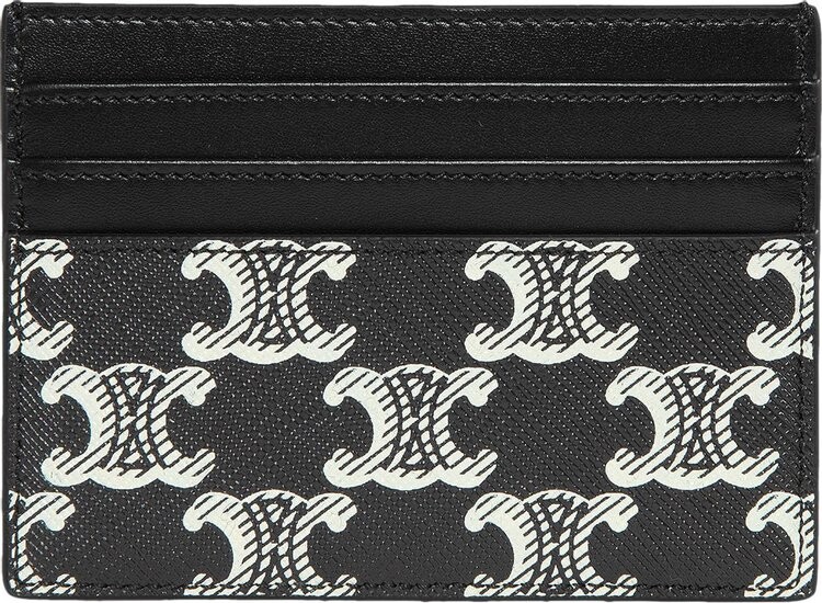 

Картхолдер CELINE Large 'Black/White', черный
