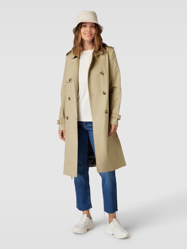 

Тренч с бретелями на рукавах модель "ПОЛАНА" Mango, коричневый