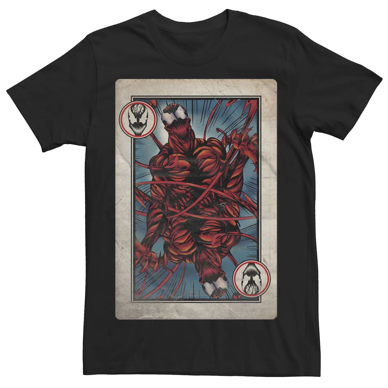 цена Мужская футболка с игральными картами Carnage Marvel
