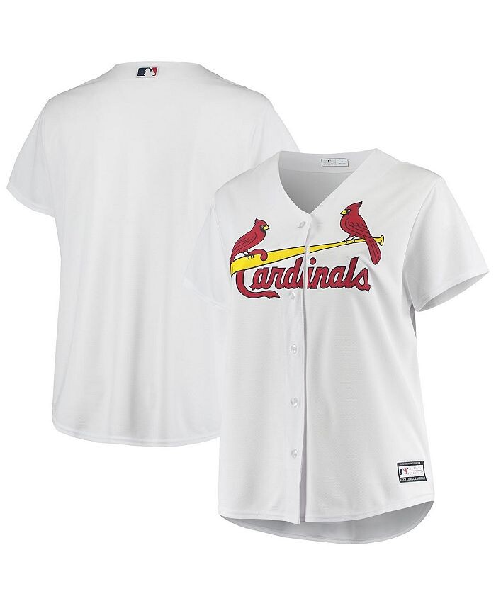 

Женская белая домашняя футболка больших размеров St. Louis Cardinals, реплика команды Profile, белый