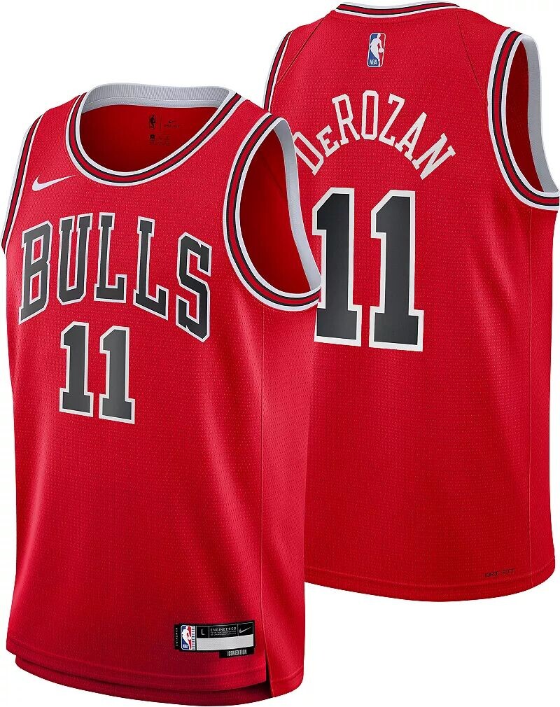 

Молодежная футболка Nike Chicago Bulls DeMar DeRozan #11 Red Swingman
