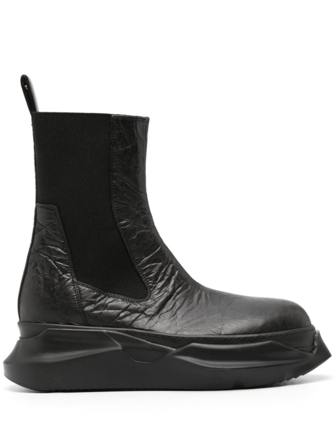 

Rick Owens DRKSHDW ботинки Beatle Abstract с жатым эффектом, черный