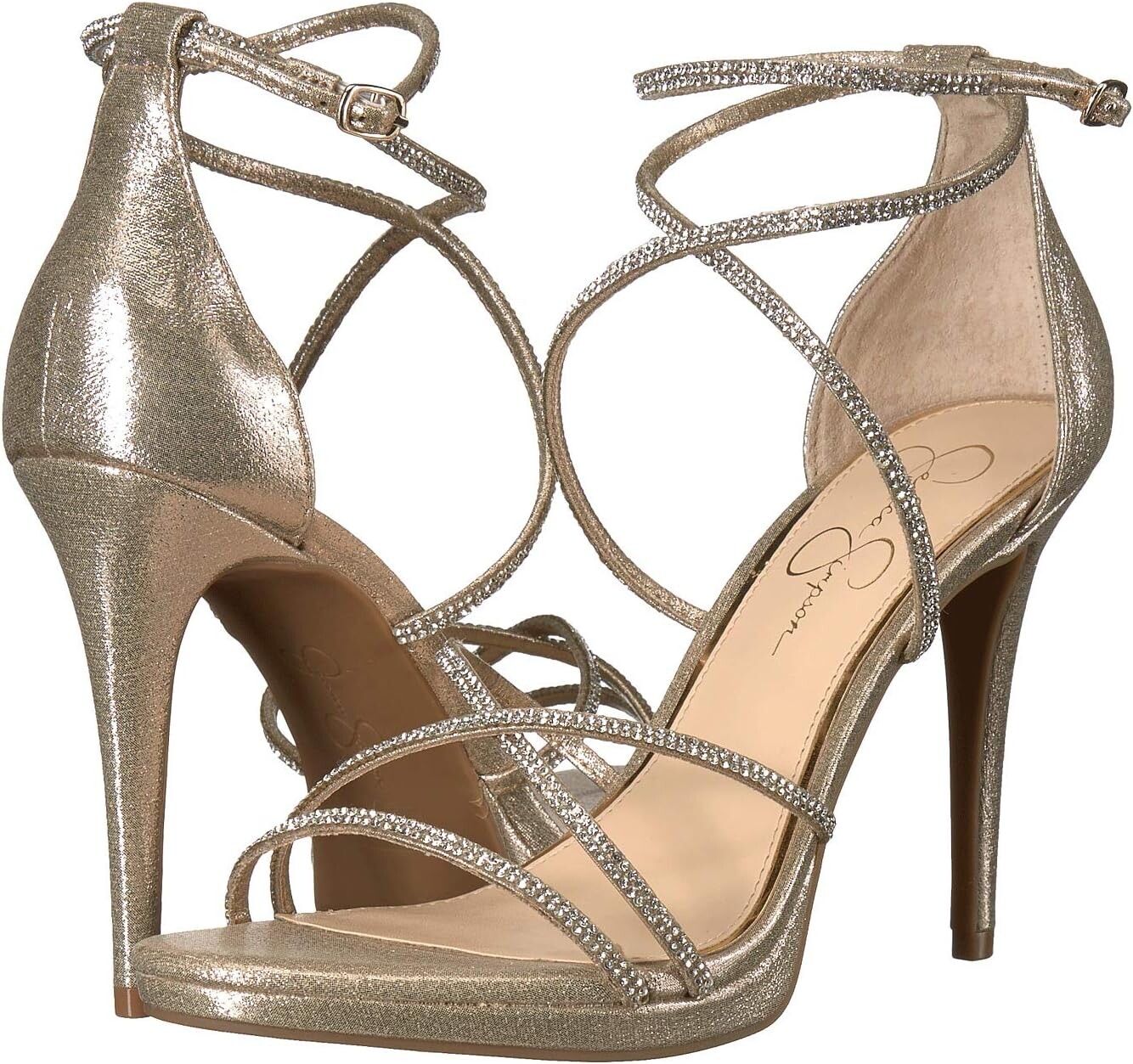 

Босоножки Jaeya Jessica Simpson, цвет Glided Gold Shimmer Sand Fabric