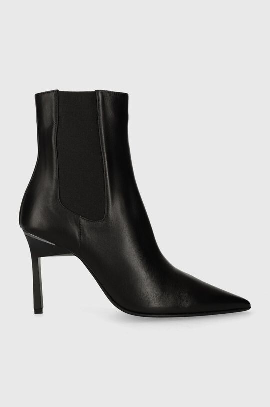 

Кожаные ботинки челси GEO STILETTO CHELSEA BOOT 90 Calvin Klein, черный